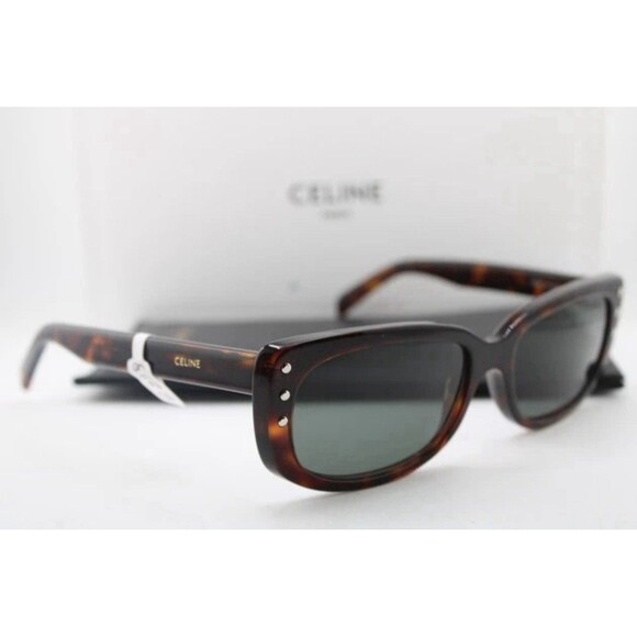 CELINE CL 40072I HAVANA GOLD TORTOISE FRAME AUTHENTIC SUNGLASSES & CASE NEW $500 main image 4
